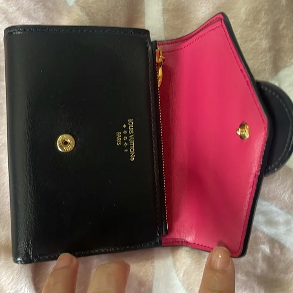 Louis Vuitton Calfskin Portefeuille Wallet compact Neuf Pont LV Leather - Picture 4 of 9